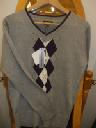 Paramour Ladies Argyle Jumper Grey. Product thumbnail image