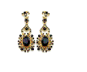 Gold and Black Earrings. Product thumbnail image